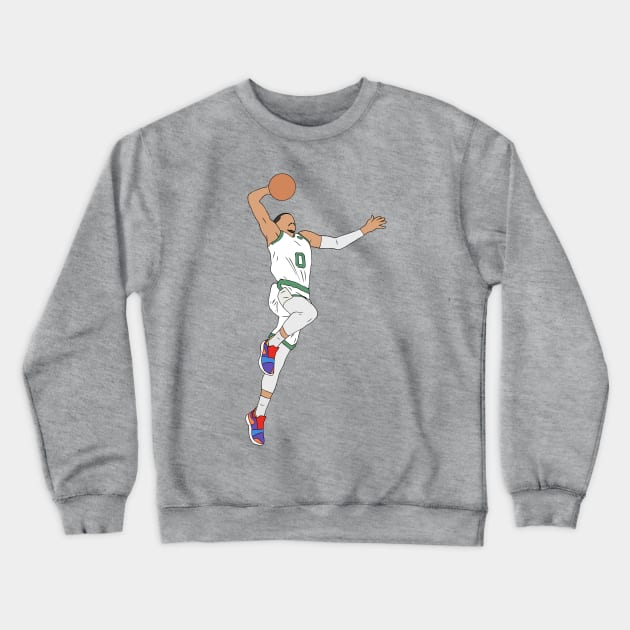 Jayson Tatum Slam Dunk Crewneck Sweatshirt by rattraptees